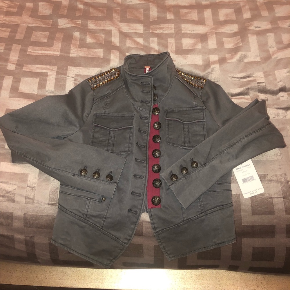 Free people military style jacket